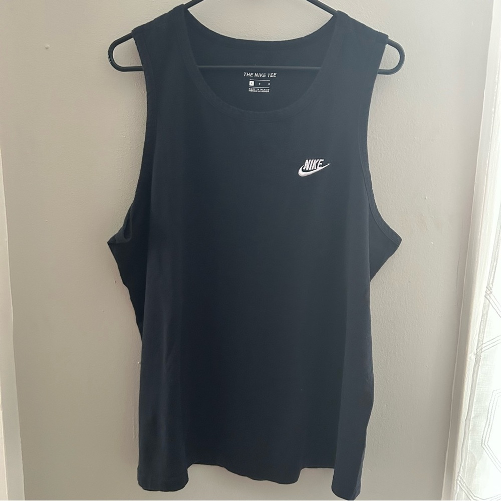 Nike Black Tee with White Logo